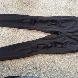 PacSun Black Distressed Skinny Jeans